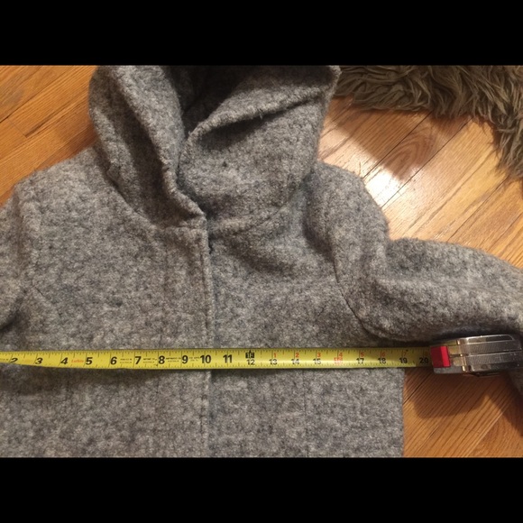 Hudson’s Bay ONLY Hooded Grey Jacket Manteau Coat - Picture 10 of 13